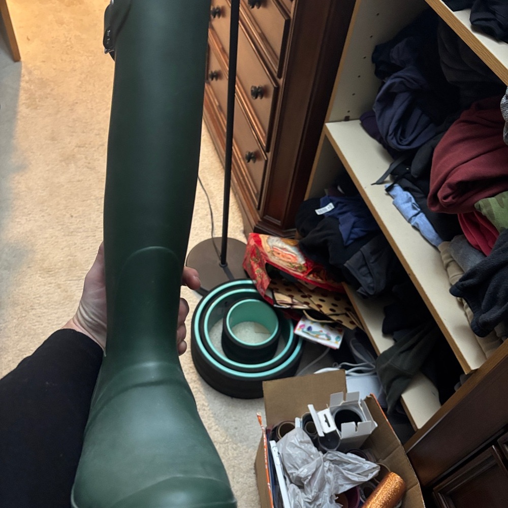 Tall hunter Green Waterproof Rain Boot